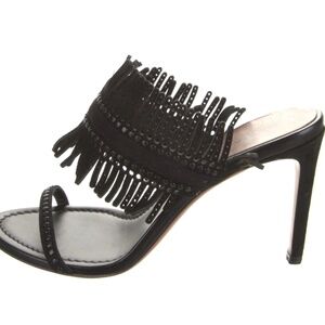 ALAÏA Suede Lasercut Accents Slides Size: 6 | US6, IT36 lather ITALY MSRP $1,300